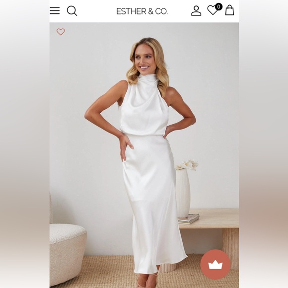 Esther & Co Zarriah Dress- White - Picture 5 of 6